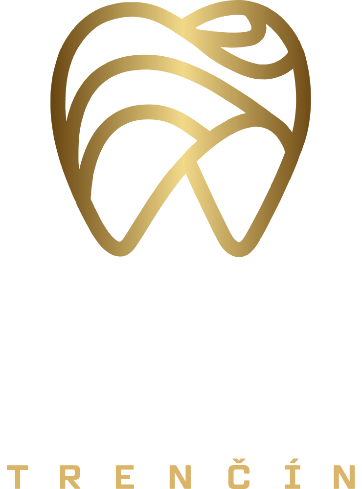 nova zubna klinika trenčín logo biele